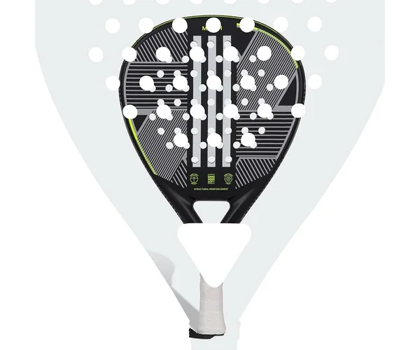 Raquette de padel Adidas Match 3.3, forme ronde noire pour débuter