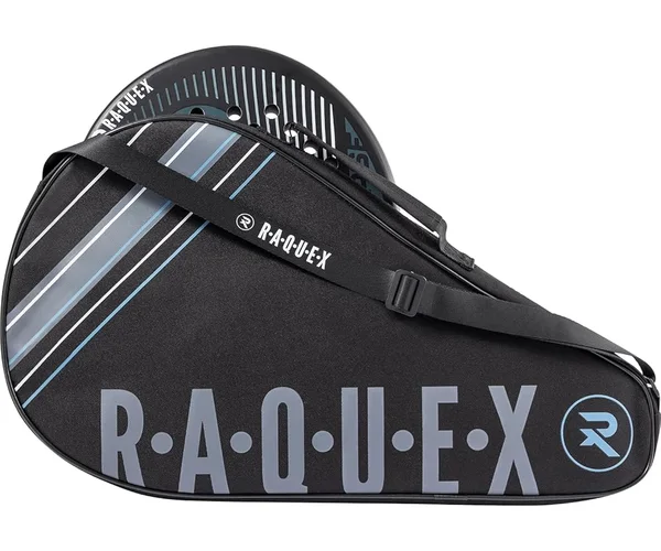 Housse de raquette de padel Raquex Enigma noire avec bandoulière